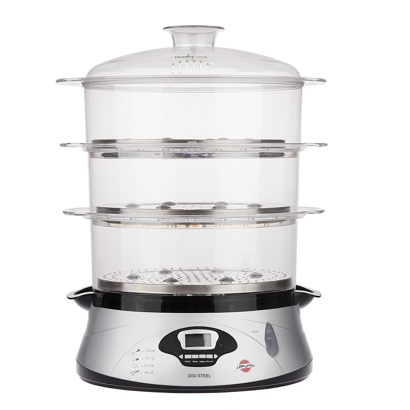 بخارپز پارس خزر مدل دیجی استیل (Digi Steel)