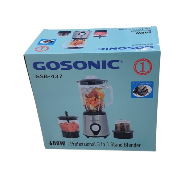 آسیاب مخلوط کن سه کاره گاسونیک مدل GSB-437 - Image 3