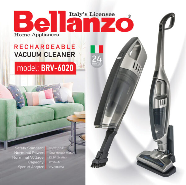 جارو شارژی دسته بلند بلانزو مدل BVR-6020 - Image 2