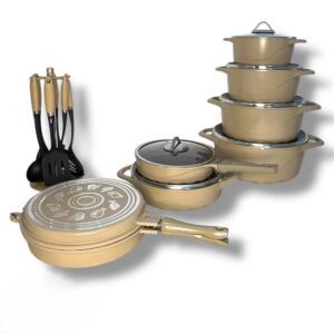 سرویس قابلمه 21 پارچه چدنی AEC مدل ایتالیا