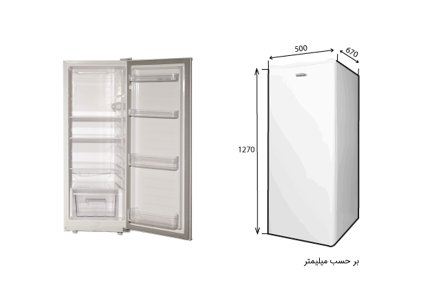 یخچال 10 فوت الکترواستیل (پلادیوم) مدل استور ES10 - Image 4