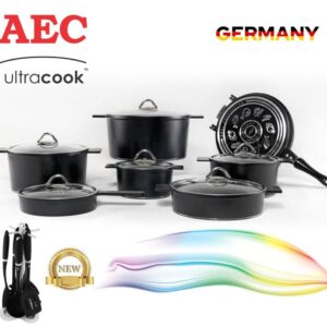 سرویس قابلمه 21 پارچه چدنی AEC مدل آلمانی