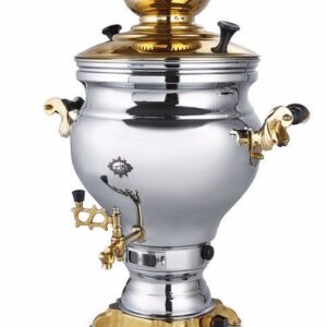 سماور گازی 8.5 لیتری عالی نسب مدل ارس نفیس طلایی