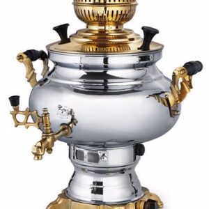 سماور گازی 5 لیتری عالی نسب مدل سیمینه نفیس طلایی