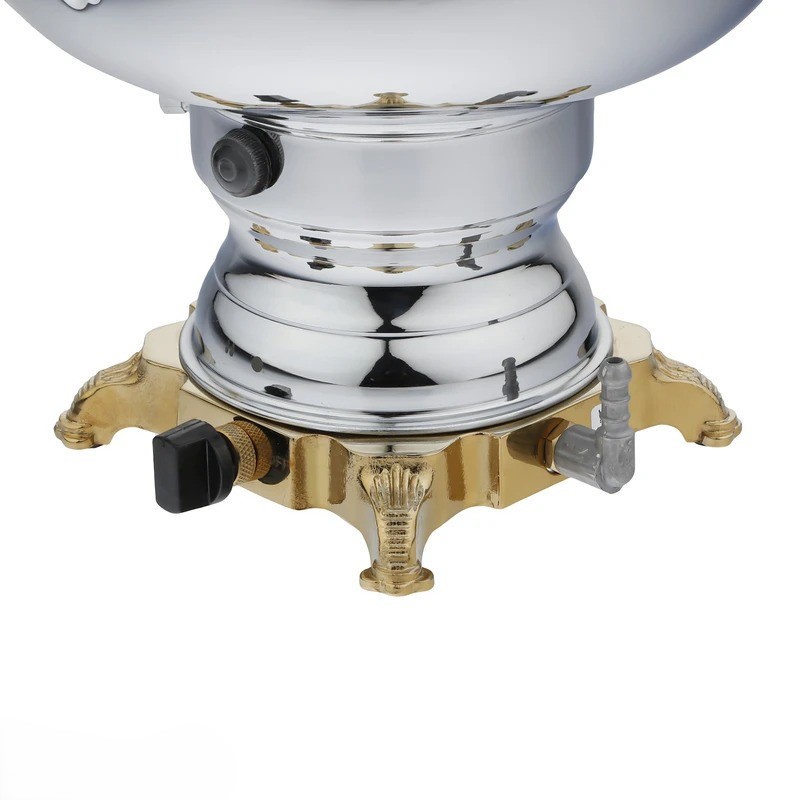 سماور گازی 5 لیتری عالی نسب مدل سیمینه نفیس طلایی - Image 3