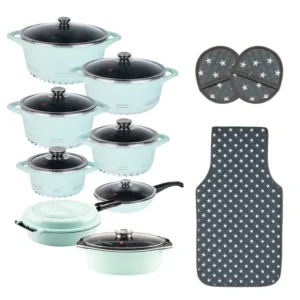 سرویس قابلمه گرانیت 22 پارچه MGS طرح ایتالیا C