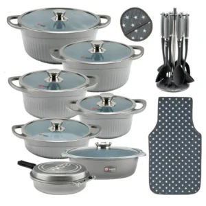 سرویس قابلمه 25 پارچه گرانیتی MGS طرح جرمنی D