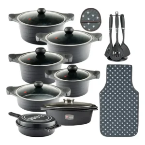 سرویس قابلمه 25 پارچه گرانیت MGS طرح کره ای B