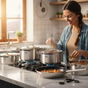 سرویس قابلمه 9 پارچه استیل AEC