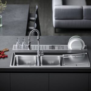 سینک ظرفشویی توکار بیمکث مدل 4406